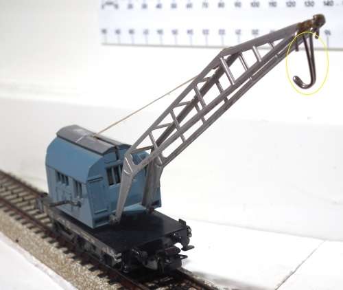 MARKLIN HO: Vintage DC All Metal DB Recovery Crane in Fair used condition(Germany)