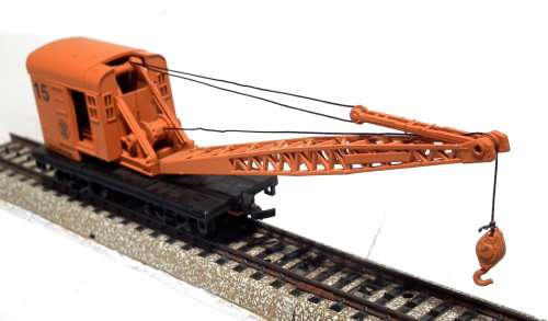 WALTHERS HO: Vintage Vulcan Steel Recovery Crane in Fair used and boxed condition