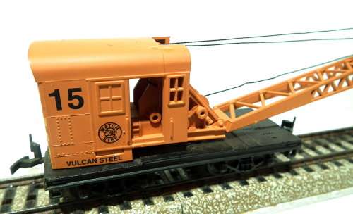 WALTHERS HO: Vintage Vulcan Steel Recovery Crane in Fair used and boxed condition