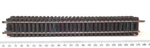 LIMA HO: 10pc Straight Metal Track (403020) in Fair Used un-boxed condition.(Italy))