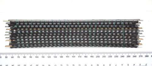 LIMA HO: 10pc 36deg Curved Metal Track (403030) in Good Used un-boxed condition.(Italy))