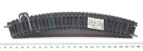 LIMA HO: 10pc 36deg Curved Metal Track (403030) in Good Used un-boxed condition.(Italy))