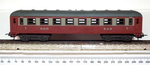 LIMA HO: SAR Junior Orange Express Passenger Coach in Good unboxed used condition (Italy)