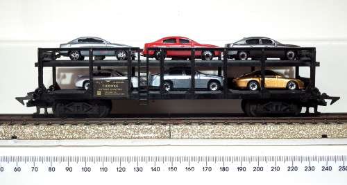 JOUEF HO: Vintage Auto Transporter with 6 Car Load  in Good, Used condition (Italy)