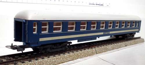 LIMA HO:  SAR `Blue Train` Passenger Coach in Fair Un-Boxed condition(Italy)