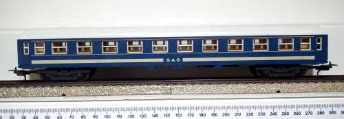 LIMA HO:  SAR `Blue Train` Passenger Coach in Fair Un-Boxed condition(Italy)