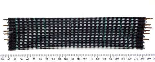 LIMA HO: 11pc 36deg Curved Metal Track (403030) in Good Used un-boxed condition.(Italy))