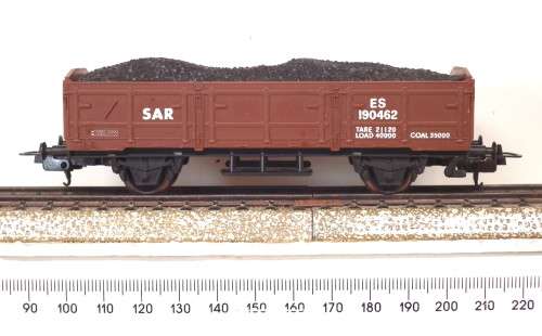 LIMA HO: SAR ES Coal Wagon with Buffers and load in Good Un-Boxed condition (Italy)