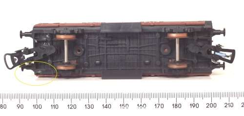 LIMA HO: SAR ES Coal Wagon with Buffers and load in Good Un-Boxed condition (Italy)