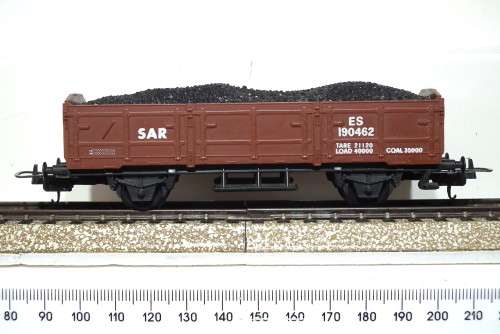 LIMA HO: SAR ES Coal Wagon with Buffers and load in Good Un-Boxed condition (Italy)
