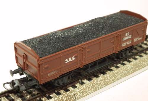 LIMA HO: SAR ES Coal Wagon with Buffers and load in Good Un-Boxed condition (Italy)
