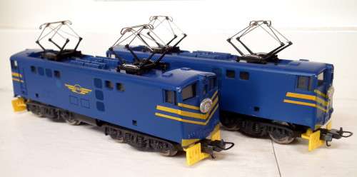 LIMA HO: SAR E5 `Blue Train` Electric Loco Set in Good Un-boxed Condition (Italy)