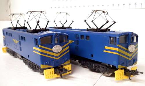 LIMA HO: SAR E5 `Blue Train` Electric Loco Set in Good Un-boxed Condition (Italy)