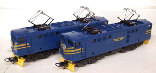 LIMA HO: SAR E5 `Blue Train` Electric Loco Set in Good Un-boxed Condition (Italy)