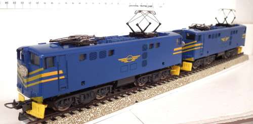LIMA HO: SAR E5 `Blue Train` Electric Loco Set in Good Un-boxed Condition (Italy)