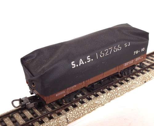LIMA HO: SAR ES Coal Wagon with Tarpaulin in Good Un-Boxed condition (Italy)