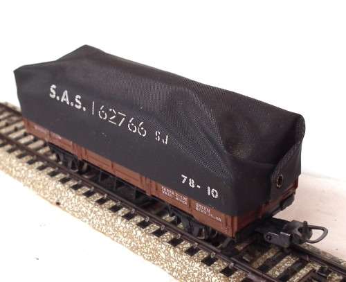 LIMA HO: SAR ES Coal Wagon with Tarpaulin in Good Un-Boxed condition (Italy)