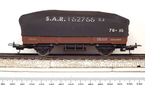 LIMA HO: SAR ES Coal Wagon with Tarpaulin in Good Un-Boxed condition (Italy)