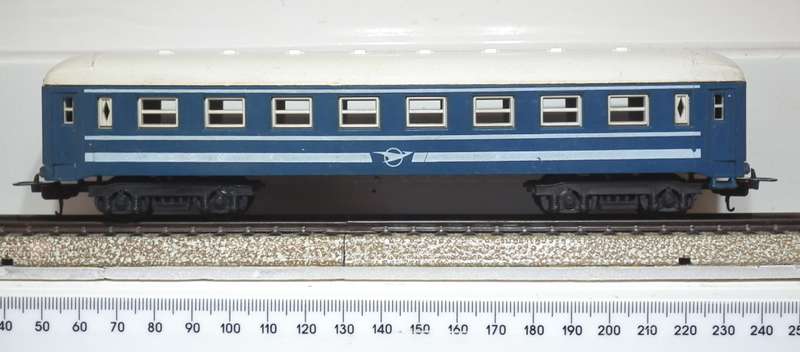 LIMA HO: SAR Junior Blue Train Passenger Coach in Good unboxed used condition (Italy)