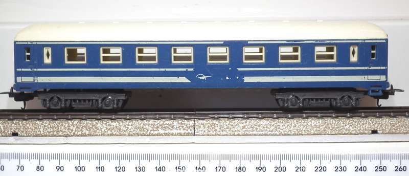 LIMA HO: SAR Junior Blue Train Passenger Coach in Fair unboxed used condition (Italy)
