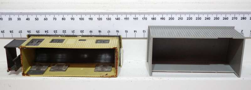 SCENERY OO: Small Detailed Plastic Trackside Sheds in Fair Used Condition.