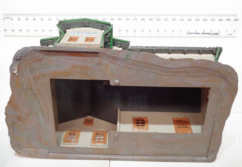 QUICK HO:  European Country Style Plastic Station Building in Good Used Condition.