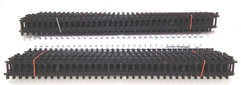 TRI-ANG OO:  20pc Vintage Solid Metal, High Profile Strait Track in Fair Used Condition.(England)