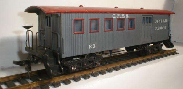 MANTUA/TYCO HO: Old Timer Central Pacific freight/passenger car.