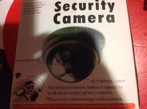 Realistic Dummy CCTV Dome Camera with flashing LED Light!!! Crazy R1 start!!!!!!