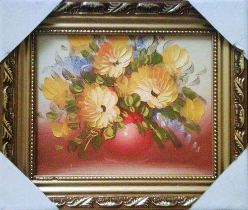Stunning oil painting of some bright flowers in a vase (Perfect to brighten up your day)