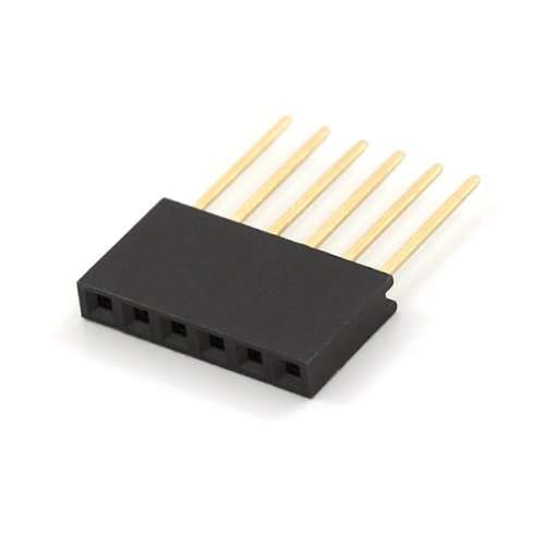 Long Female Header 6pin 2.54mm 10mm