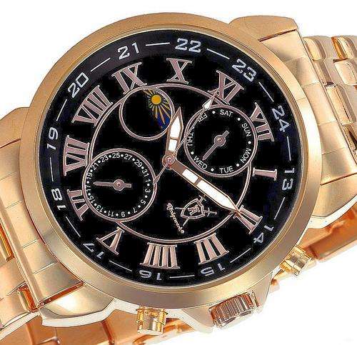 BRAND NEW AUTHENTIC KONIGSWERK Gryphos ROSE GOLD MOON PHASE MULTIFUNCTION
