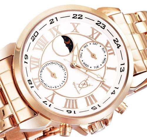 BRAND NEW AUTHENTIC KONIGSWERK Gryphos ROSE GOLD MOON PHASE MULTIFUNCTION