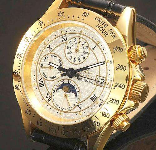 LIMITED EDITION No.97/100 NEW AUTOMATIC GRAF Von MONTE WEHRO "BAKERSFIELD" Moon Phase