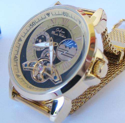 LIMITED EDITION 47/50 NEW AUTOMATIC GRAF Von MONTE WEHRO "LE HAVRE"  M FUNCTION MOON PHASE NO 47/50