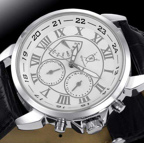 AUTHENTIC BRAND NEW KONIGSWERK BOREAS Steel Leather QUARTZ