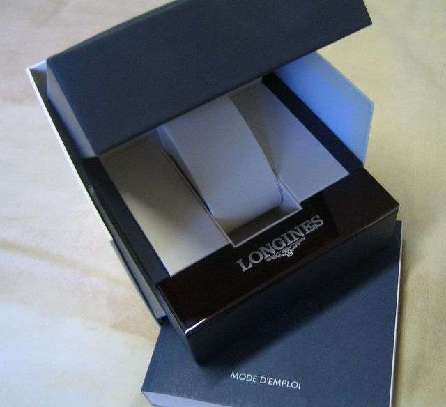 NEW LONGINES WATCH BOX WITH INSTRUCTION MANUAL