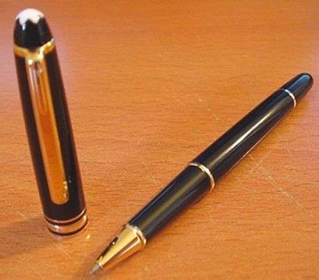 Gold and Black Rollerball Pen. Estate item- Mont Blanc ????