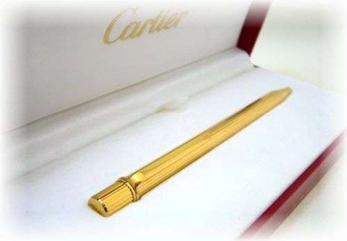 AUTHENTIC GOLD CARTIER MUST 2 GOLD with BOX [330]