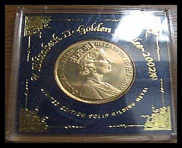 1952 -2002 GOLDEN JUBILEE COIN ELIZABETH II LTD EDITION (1 of 2)