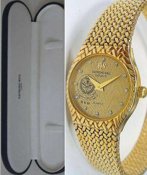 NEW RAYMOND WEIL AUTHENTIC LADIES GOLD/DIAMOMD 3747  QUARTZ -ESTATE B58 P