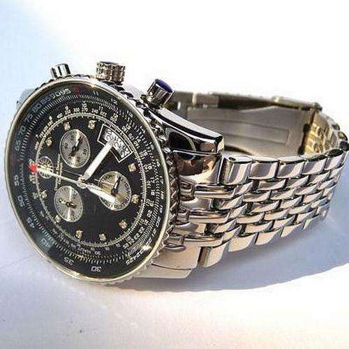 CERTIFIED GENIUNE DIAMOND CONSTANTIN DURMONT CHRONOGRAPH QUARTZ