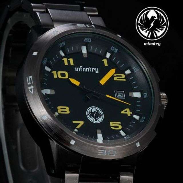 BRAND NEW INFANTRY GENTS ARMY DATE QUARTZ