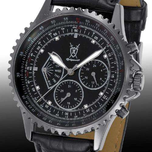 AUTHENTIC BRAND NEW KONIGSWERK Plutos GUN METAL Geniune Diamonds (With Diamond Cert.) Leather MFunct