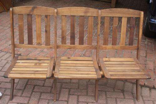 Antique 3 seater church bench