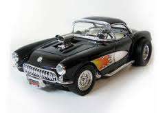 1:18 Chevrolet Corvette 1957 THE GASSER Black+white w.flame-decor by RoadLegends