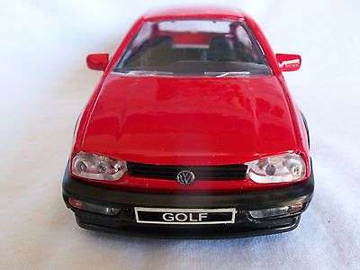SUNNYSIDE 1/24 SCALE VOLKSWAGEN GOLF GT NEW CHROME WHEELS PAINTED IN RED