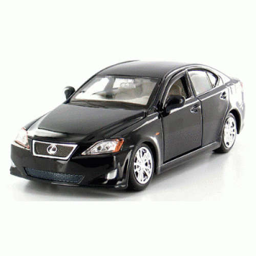 Lexus IS 350 Diecast Car Model 1/24 Black Die Cast Car by BBurago