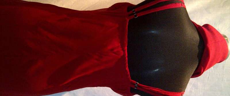 crimson red stunning formal bridesmaids dress with beading imported from Hong Kong
