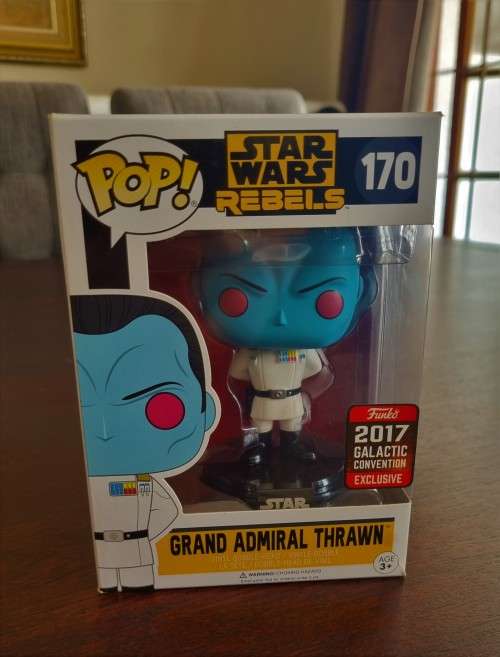 Star Wars Rebels GRAND ADMIRAL THRAWN Funko Pop #170 2017 Galactic Convention